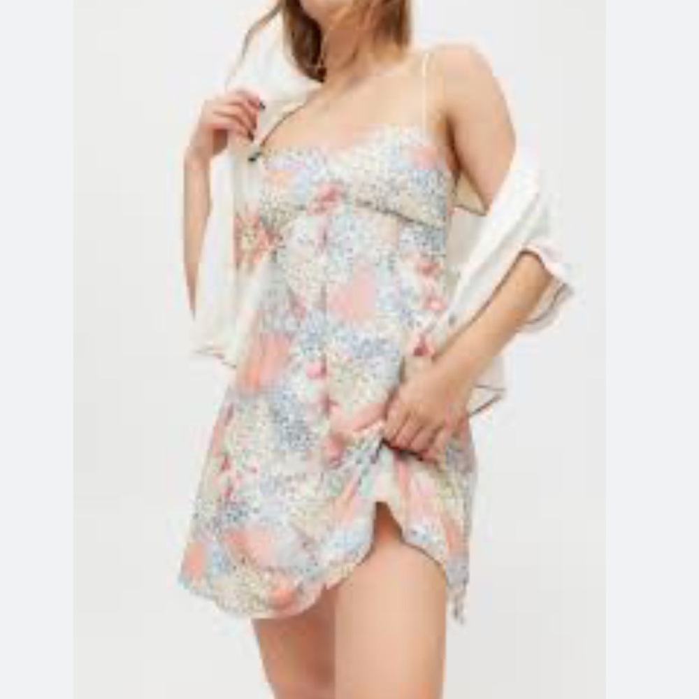 Urban Outfitters small patchwork print babydoll dress